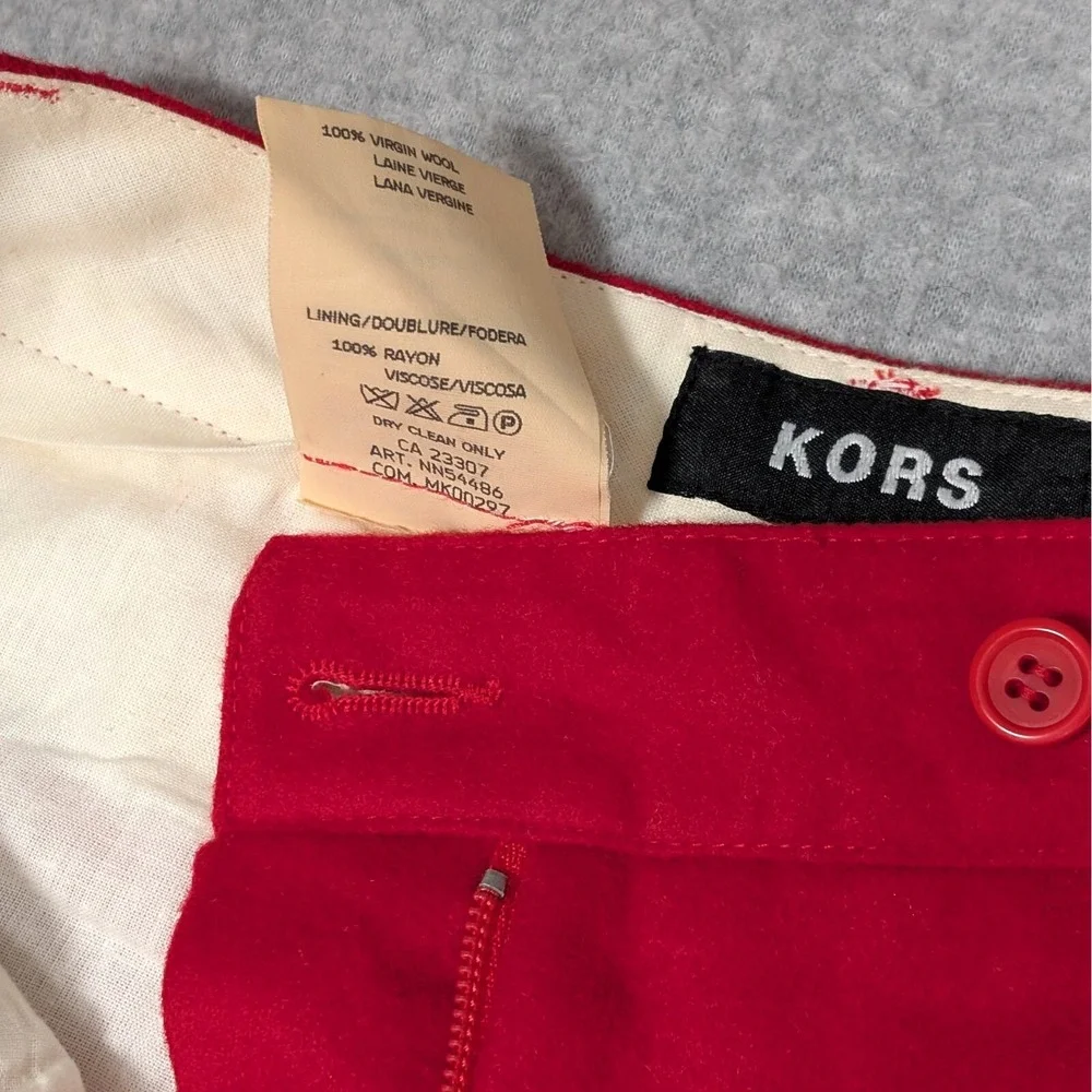 Vintage Michael Kors Compagnia Pants Womens Size 4 Pleated Tapered Made in Italy